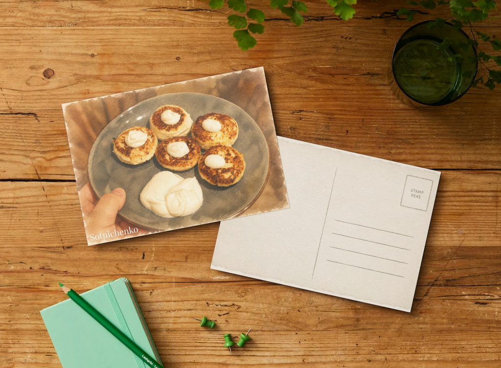 Golden Cheese Bites — Vintage Food Printable Postcard