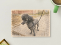 Streetwise Poodle — Dog Printable Postcard