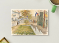 Embassy Hill — Vintage Urban Printable Postcard