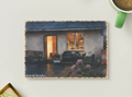 Warm Porch Light — Cozy Home Printable Postcard