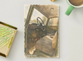 Old Truck Cabin — Rustic Vehicle Printable Postcard