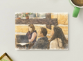 Students at Laptop — Creative Learning Printable Postcard