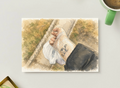 Bandaged Wrist on a Walk — Everyday Life Printable Postcard